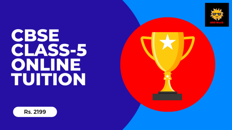 CBSE Class-5 All Subjects-Online Tuition